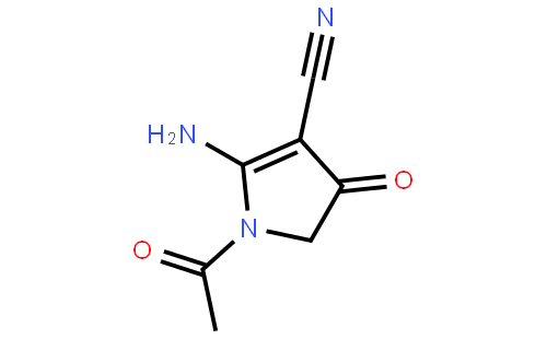1-Acetyl-2-amino-4,5-dihydro-4-oxo-1H-pyrrole-3-carbonitrile