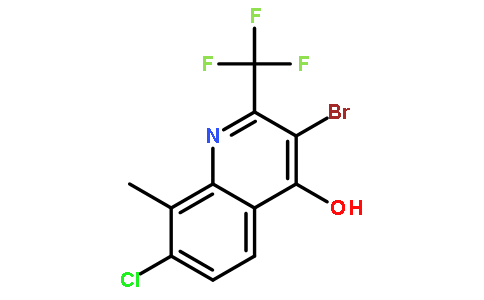 3-BROMO-7-CHLORO-8-METHYL-2-(TRIFLUOROMETHYL)QUINOLIN-4-OL