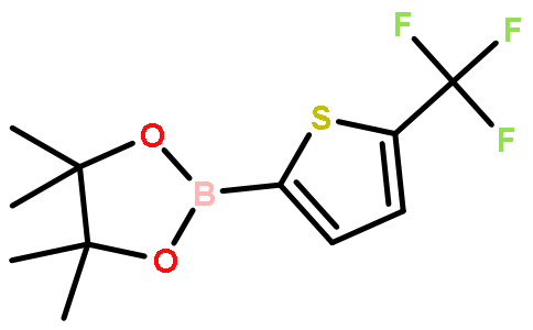 4,4,5,5-Tetramethyl-2-(5-(trifluoromethyl)thiophen-2-yl)-1,3,2-dioxaborolane