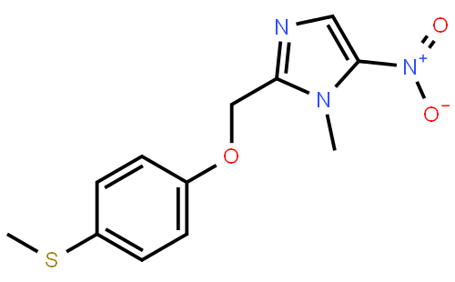 1-Methyl-2-((4-(methylthio)phenoxy)methyl)-5-nitro-1H-imidazole
