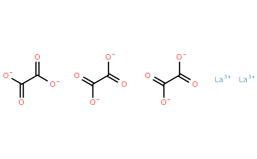 草酸镧(iii)十水合物(cas:537-03-1 结构式图片