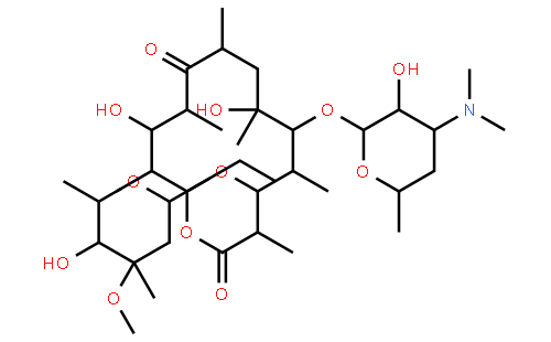 红霉素b(cas:527-75-3) 结构式图片