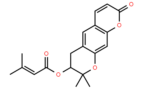 紫花前胡素结构式