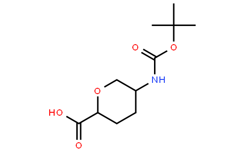 (2S,5R)-5-((tert-Butoxycarbonyl)amino)tetrahydro-2H-pyran-2-carboxylic acid