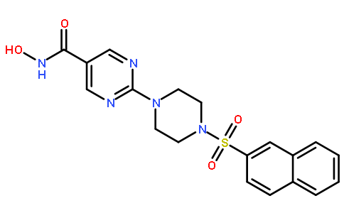 N-Hydroxy-2-(4-(naphthalen-2-ylsulfonyl)piperazin-1-yl)pyrimidine-5-carboxamide