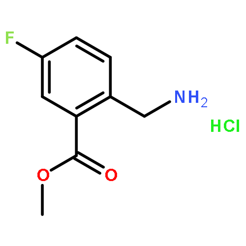 BENZOIC ACID,2-(AMINOMETHYL)-5-FLUORO-,METHYL ESTER,HYDROCHLORIDE(1:1)