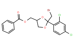cis-2-(bromomethyl)-2-(2,4-dichlorophenyl)-1,3-dioxolane-4-ylmethyl benzoate
