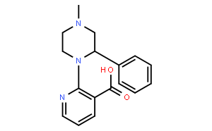 1-(3-carboxypyrid-2-yl)-2-phenyl-4-methyl-piperazine
