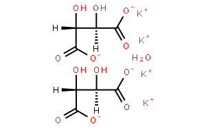 L-酒石酸钾半水合物