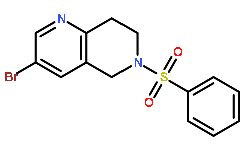3-Bromo-6-(phenylsulfonyl)-5,6,7,8-tetrahydro-1,6-naphthyridine