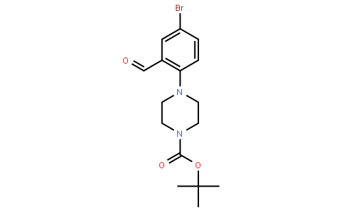 tert-Butyl 4-(4-bromo-2-formylphenyl)piperazine-1-carboxylate