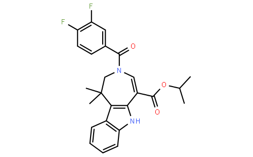 3-(3,4-二氟苯甲酰基)-1,2,3,6-四氢-1,1-二甲基氮杂卓[4,5-b]吲哚-5-甲酸 1-甲基乙基酯