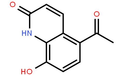 5-acetyl-8-hydroxy-2(H)-quinolinone