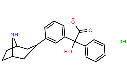 alpha-羟基-alpha-苯基苯乙酸 (3-内型)-8-氮杂双环[3.2.1]辛-3-基酯盐酸盐