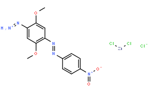 Benzenediazonium, 2,5-dimethoxy-4-((4-nitrophenyl)azo)-, (T-4)-tetrachlorozincate(2-) (2:1)