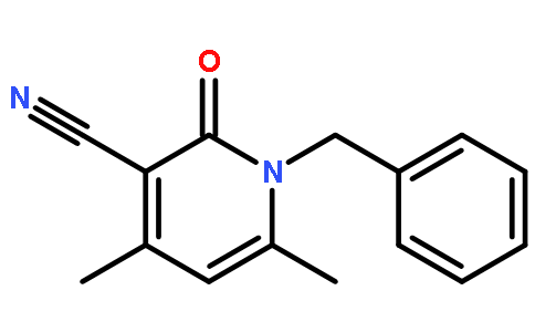 3-Pyridinecarbonitrile, 1,2-dihydro-4,6-dimethyl-2-oxo-1-(phenylmethyl)-