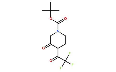 tert-Butyl 3-oxo-4-(2,2,2-trifluoroacetyl)piperidine-1-carboxylate