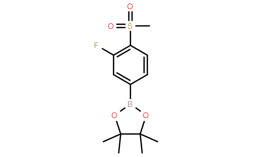 2-(3-fluoro-4-(methylsulfonyl)phenyl)-4,4,5,5-tetramethyl-1,3,2-dioxaborolane