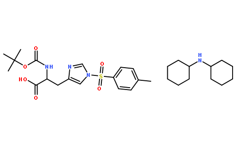 Dicyclohexylamine (S)-2-((tert-butoxycarbonyl)amino)-3-(1-tosyl-1H-imidazol-4-yl)propanoate