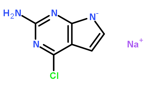 4-Chloro-7H-pyrrolo[2,3-d]pyrimidin-2-amine sodium salt (1:1)