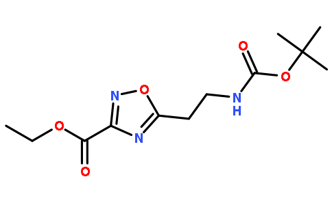 Ethyl 5-(2-(tert-butoxycarbonylamino)ethyl)-1,2,4-oxadiazole-3-carboxylate