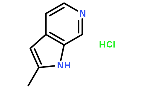1H-Pyrrolo[2,3-c]pyridine, 2-methyl-, monohydrochloride