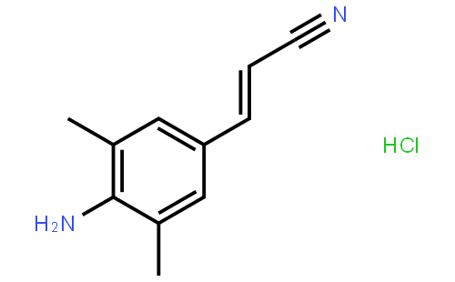 (E)-3-(4-氨基-3,5-二甲基苯基)丙烯腈盐酸盐