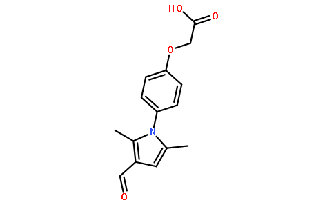 2-(4-(3-formyl-2，5-dimethyl-1H-pyrrol-1-yl)phenoxy)acetic acid