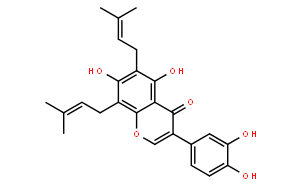 5，7，3’，4’-四羟基-6，8-二异戊烯基异黄酮/6，8-二异戊烯基香豌豆苷元