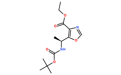 (S)-Ethyl 5-(1-((tert-butoxycarbonyl)amino)ethyl)oxazole-4-carboxylate