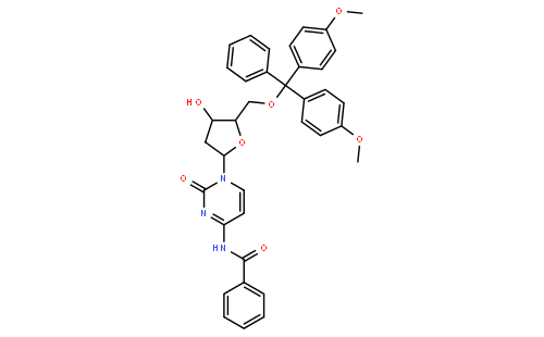 N4-苯甲酰基-5'-O-(4,4'-二甲氧基三苯基)-2'-脱氧胞苷