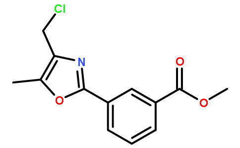 METHYL 3-(4-(CHLOROMETHYL)-5-METHYLOXAZOL-2-YL)BENZOATE