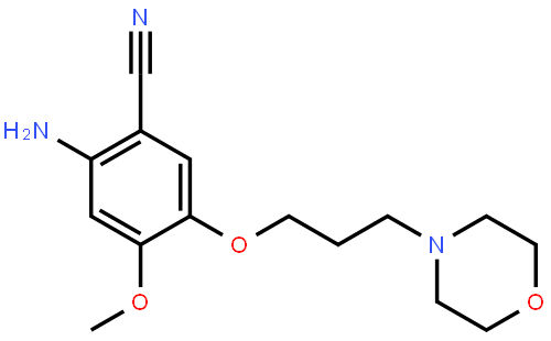 2-Amino-4-methoxy-5-(3-morpholinopropoxy)benzonitrile