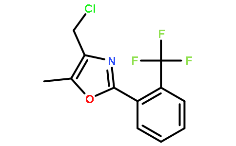 4-(CHLOROMETHYL)-5-METHYL-2-(2-(TRIFLUOROMETHYL)PHENYL)OXAZOLE