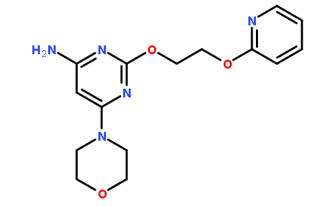 4-Pyrimidinamine,6-(4-morpholinyl)-2-[2-(2-pyridinyloxy)ethoxy]-