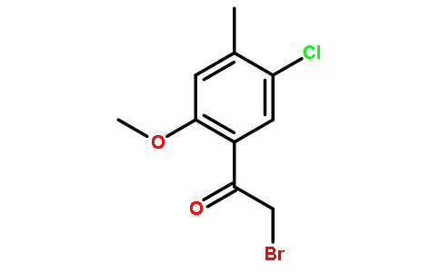 2-bromo-1-(5-chloro-2-methoxy-4-methyl-phenyl)ethanone