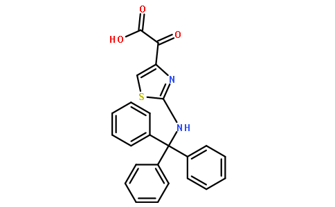 2-oxo-2-(2-(tritylamino)thiazol-4-yl)acetic acid