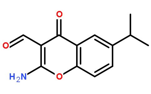2-氨基－6－-异丙基-4-氧代-4H-1-苯并吡喃-3-甲醛