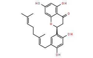 5’-[(E)-3，7-二甲基-2，6-辛二烯基]-2’，4’，5，7-四羟基黄烷酮