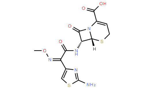 头孢唑肟结构式