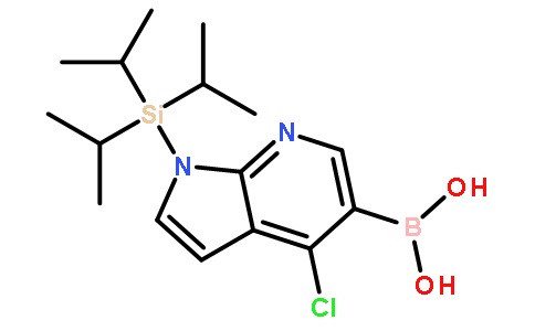 4-Chloro-1-(triisopropylsilyl)-1H-pyrrolo[2,3-B]pyridine-5-boronic acid