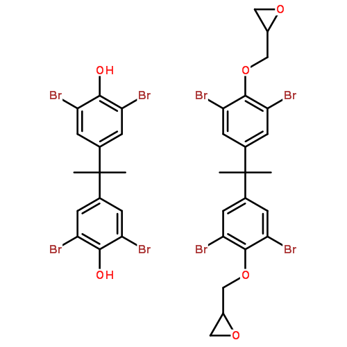 溴化环氧树脂(cas:68928-70-1) 结构式图片