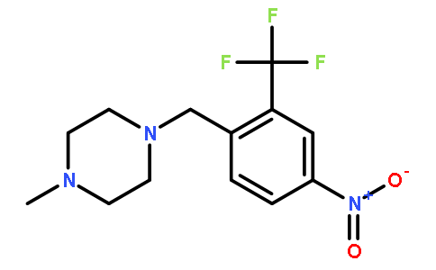 1-Methyl-4-(4-nitro-2-(trifluoromethyl)benzyl)piperazine