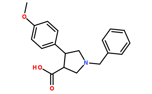 trans-1-Benzyl-4-(4-methoxyphenyl)pyrrolidine-3-carboxylic acid