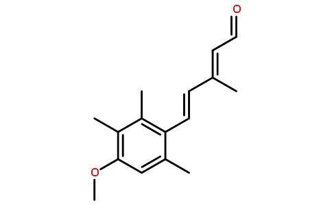 (2E,4E)-5-(4-甲氧基-2,3,6-三甲基苯基)-3-甲基-2,4-戊二烯醛