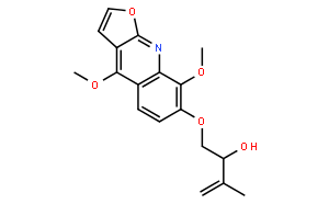(-)-1-[(4,8-二甲氧基呋喃并[2,3-b]喹啉-7-基)氧]-3-甲基-3-丁烯-2-醇