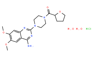 1-(4-氨基-6,7-二甲氧基-2-喹唑啉基)-4-[(四氢呋喃-2-甲酰基)哌嗪盐酸盐二水合物
