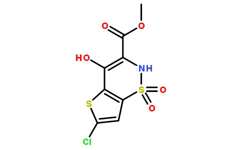 6-氯-4-羟基-3-甲氧羰基-2H-噻吩并[2,3-e]-1,2-噻嗪-1,1-二氧化物 