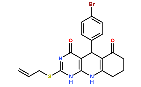 5-(4-bromophenyl)-2-prop-2-enylsulfanyl-1,5,7,8,9,10-hexahydropyrimido[4,5-b]quinoline-4,6-dione