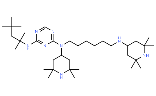 聚[[6-[(1,1,3,3-四甲基丁基)氨基]-s-三嗪-2,4-二基]-[(2,2,6,6-四甲基-4-哌啶基)亚氨基]-1,6-己二基-[(2,2,6,6-四甲基-4-哌啶基)亚氨]